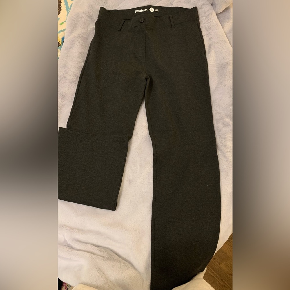 Excellent condition grey Betabrand trouser pants- size L petite